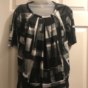 Black & White plaid size S Calvin Klein blouse